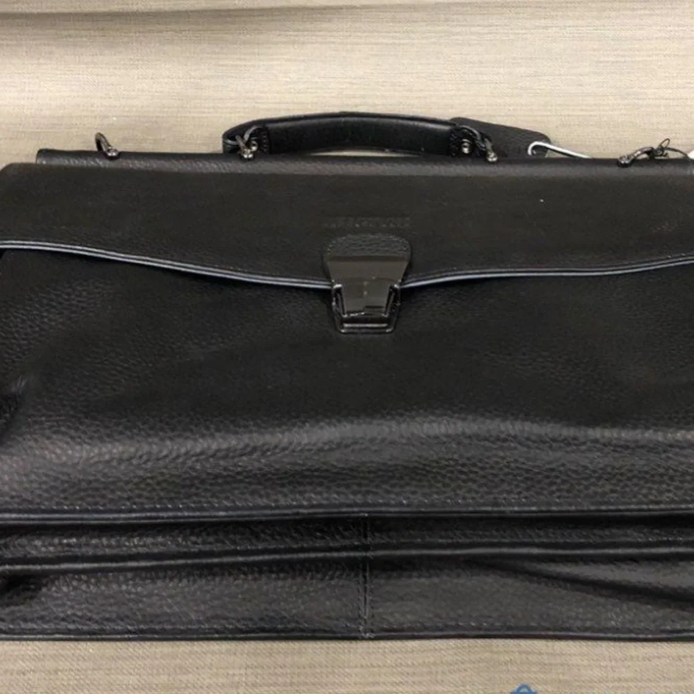 Reaction Kenneth Cole Leather Laptop Briefcase NWT